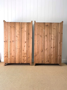 Pair of Antique Pine Armoire / Wardrobes (Sold Separately)