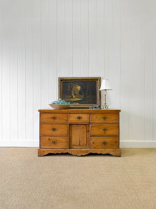 An English Country Pine Sideboard Buffet c1860