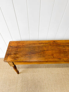 An English Antique 9ft Farmhouse Sideboard Harvest Console Table