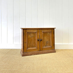 Antique English Pine Cupboard Sideboard