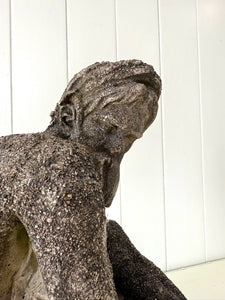 Antique English Garden Sculpture of Old Man River