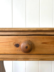 A Pine Washstand or Console Table