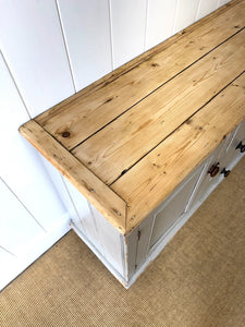 An English Country 3 Drawer Pine Buffet or Sideboard