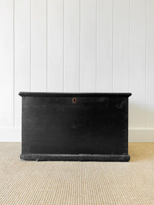 An English Pine Ebonized Blanket Box