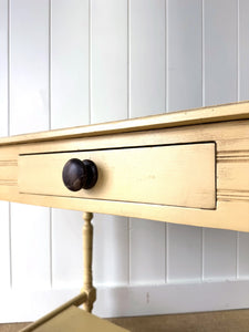 An English Country Pine Console Table or Desk c1860