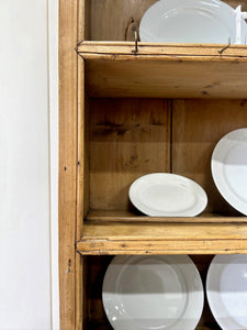 A 19th Century English Pine Bookcase Cupboard or Hutch