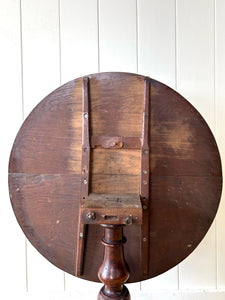 An English Antique Oak Tilt-Top Side Table