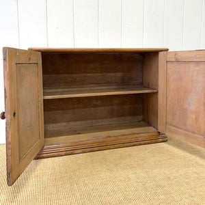 Antique English Pine Cupboard Sideboard
