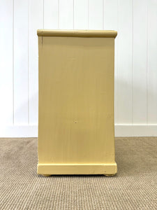 An Antique English Painted Pine Chest of Drawers Dresser c1890