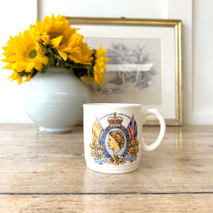 Collectible Vintage Elizabeth II Coronation Cup by Royal Winton, 1953