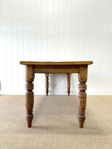 Perch - An Antique English Country Pine 7ft Dining Table
