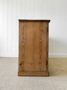 An Antique English Pine Pantry Cupboard