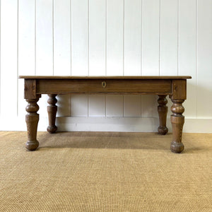 An Antique English Country Pine Coffee Table