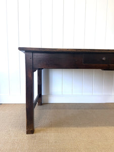 An 18th Century French Country Nearly 6ft Pine Refectory Farmhouse Table