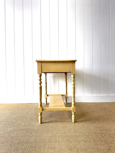 An English Country Pine Console Table or Desk c1860