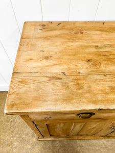 An Antique English Pine Sideboard c1890