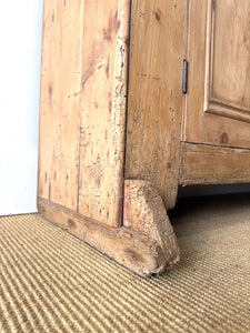 A Diminutive 19th Century Irish Pine Dresser or Cupboard