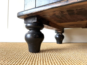 An Ebonized English Country Pine Buffet Sideboard