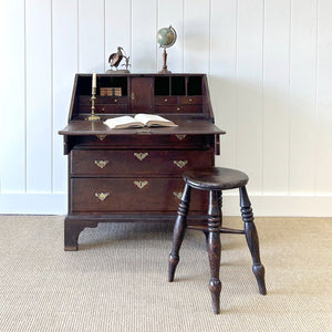 A Beautiful English Oak Drop Front Desk c1770