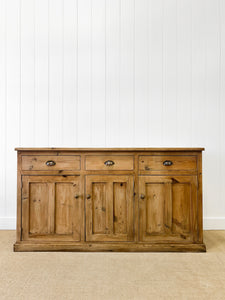 An Antique English Pine Sideboard c1890