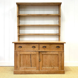 A 19th Century Pine Welsh Kitchen Dresser or Hutch