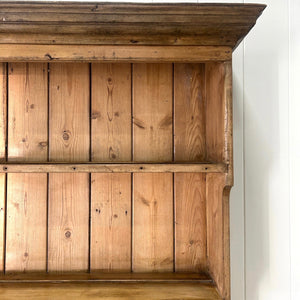 A Large Rustic Charming Pine Welsh Dresser or Cupboard