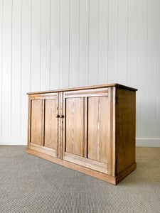 An Antique English Pine Pantry Cupboard