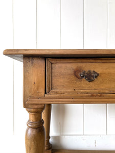 An Ancient English Pine Lowboy c1780