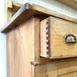 A 19th Century Pine Welsh Kitchen Dresser or Hutch