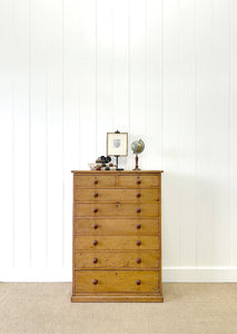 An English Pine Chest of Drawers