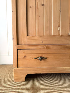 Pair of Antique Pine Armoire / Wardrobes (Sold Separately)
