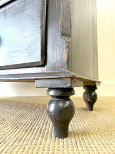 An Ebonized English Pine Chest of Drawers Dresser c1890