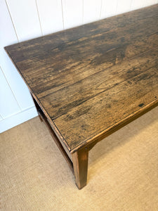 An 18th Century French Country Nearly 6ft Pine Refectory Farmhouse Table