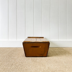 A Small Painted Antique Pine Box