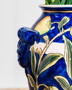Cantagalli Colorful Majolica Vase c1890