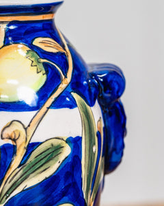 Cantagalli Colorful Majolica Vase c1890