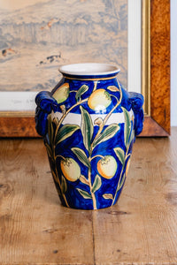 Cantagalli Colorful Majolica Vase c1890