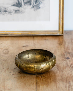 An Antique Handmade Hammered Decorative Copper Bowl c1953
