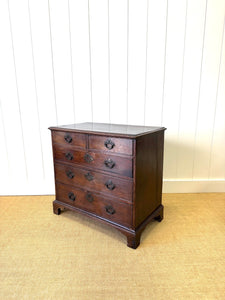 A Wonderful English Georgian Oak Chest of Drawers c1740