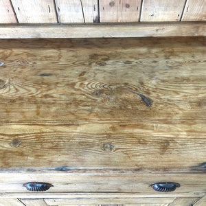 A Large Rustic Charming Pine Welsh Dresser or Cupboard