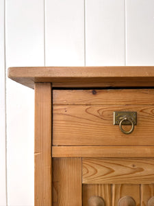 A Charming Pair of Pine Nightstands