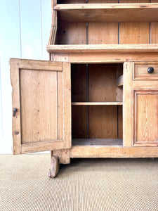 A Diminutive 19th Century Irish Pine Dresser or Cupboard