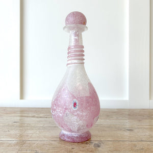 Vintage Murano Scavo Vase/Bottle with Stopper