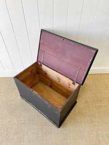 An English Pine Ebonized Blanket Box