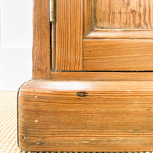 An Antique English Pitch Pine Nightstand c1890