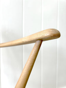 An English Country Mid-century Arm Blond Chair