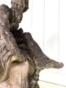 Antique English Garden Sculpture of Old Man River