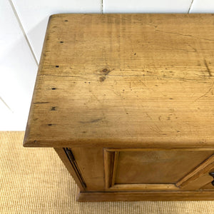 Antique English Pine Cupboard Sideboard