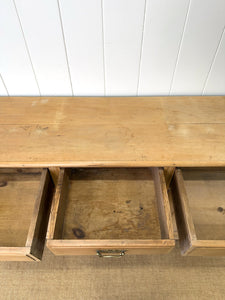 A Handsome Antique English Pine Sideboard c1890