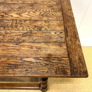 An Antique English Country 5.5 ft Narrow Kitchen Dining Table or Sideboard